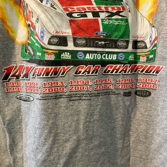 John Force 14x funny car championship T shirt on the anvil tag (dated 2008)sim - Picture 4 of 16